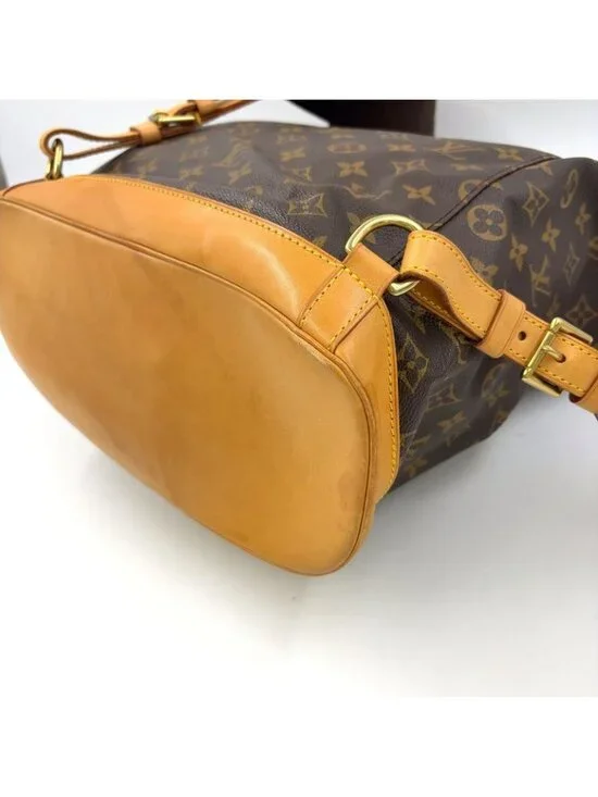 Louis Vuitton Montsouris GM Monogram Leather Brown Backpack Gold - Picture 7 of 15